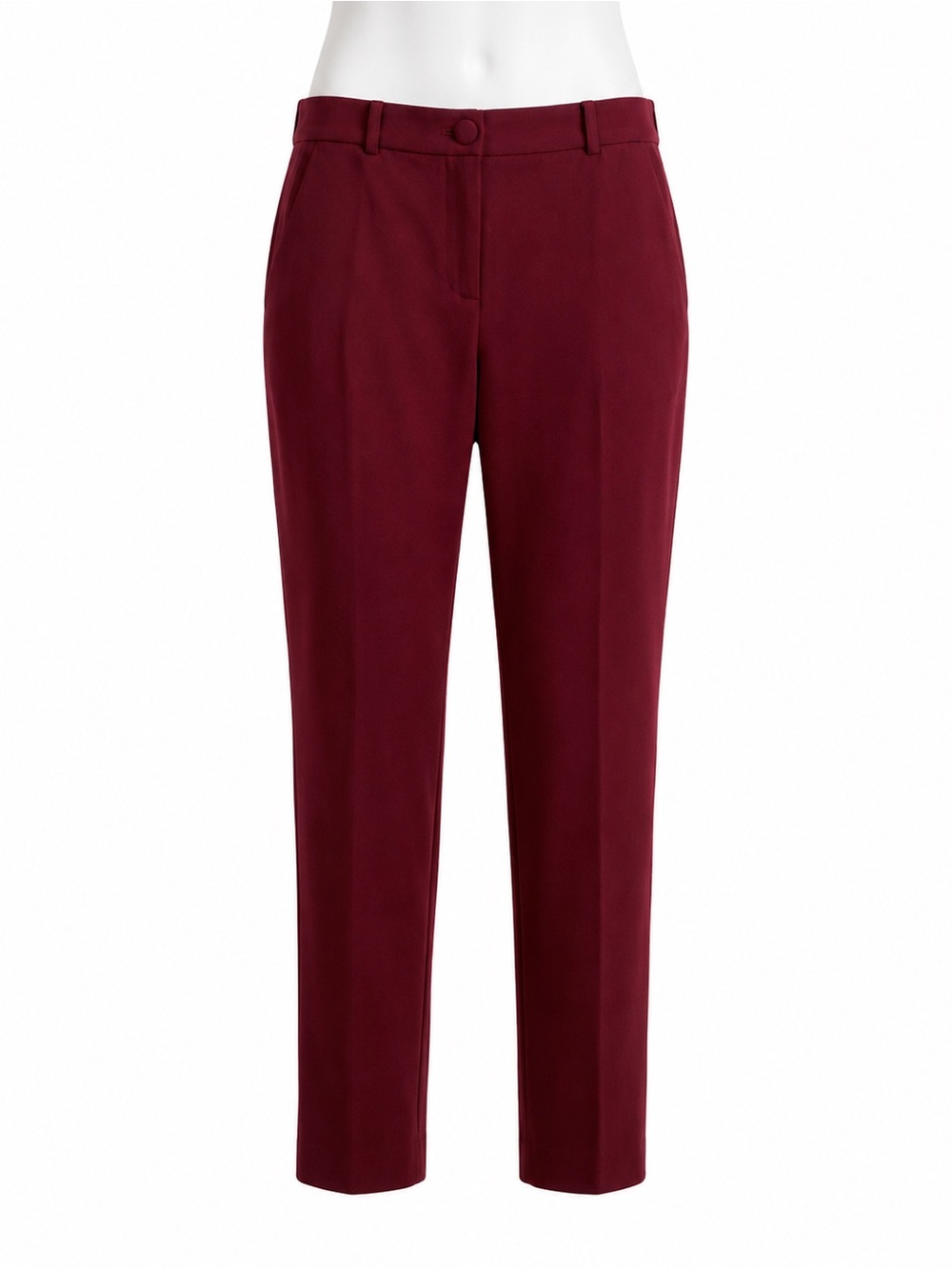 Size 8 Women’s J.Crew 365 High-Rise Cameron Slim Leg Career Pants Burgundy